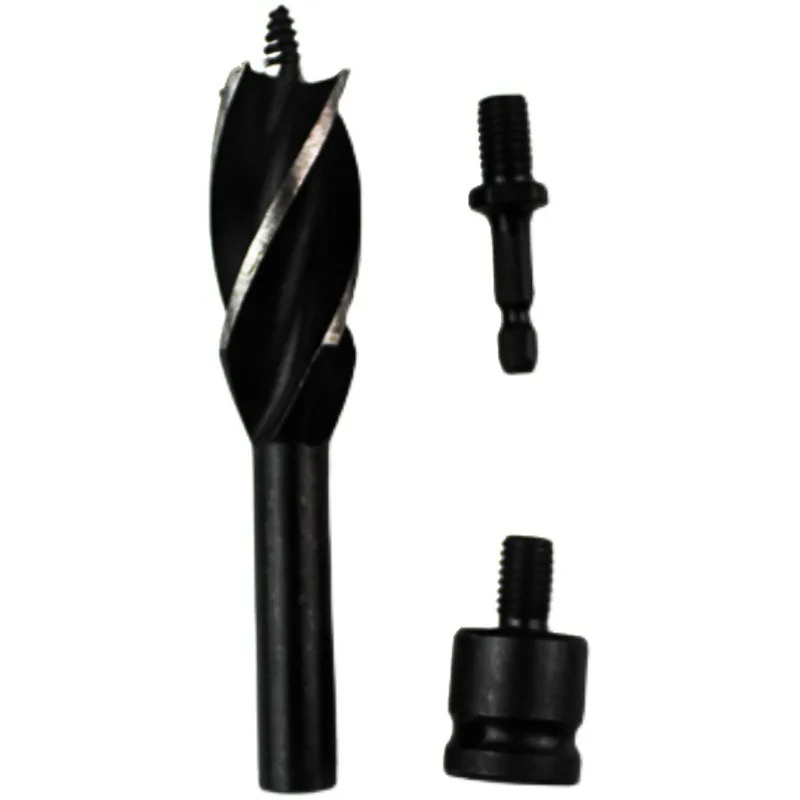 Electric Wrench Drill Bits Set, Woodworking Auger Drill, 4-Slot Extended Twist Drill, Formwork Hole Opener