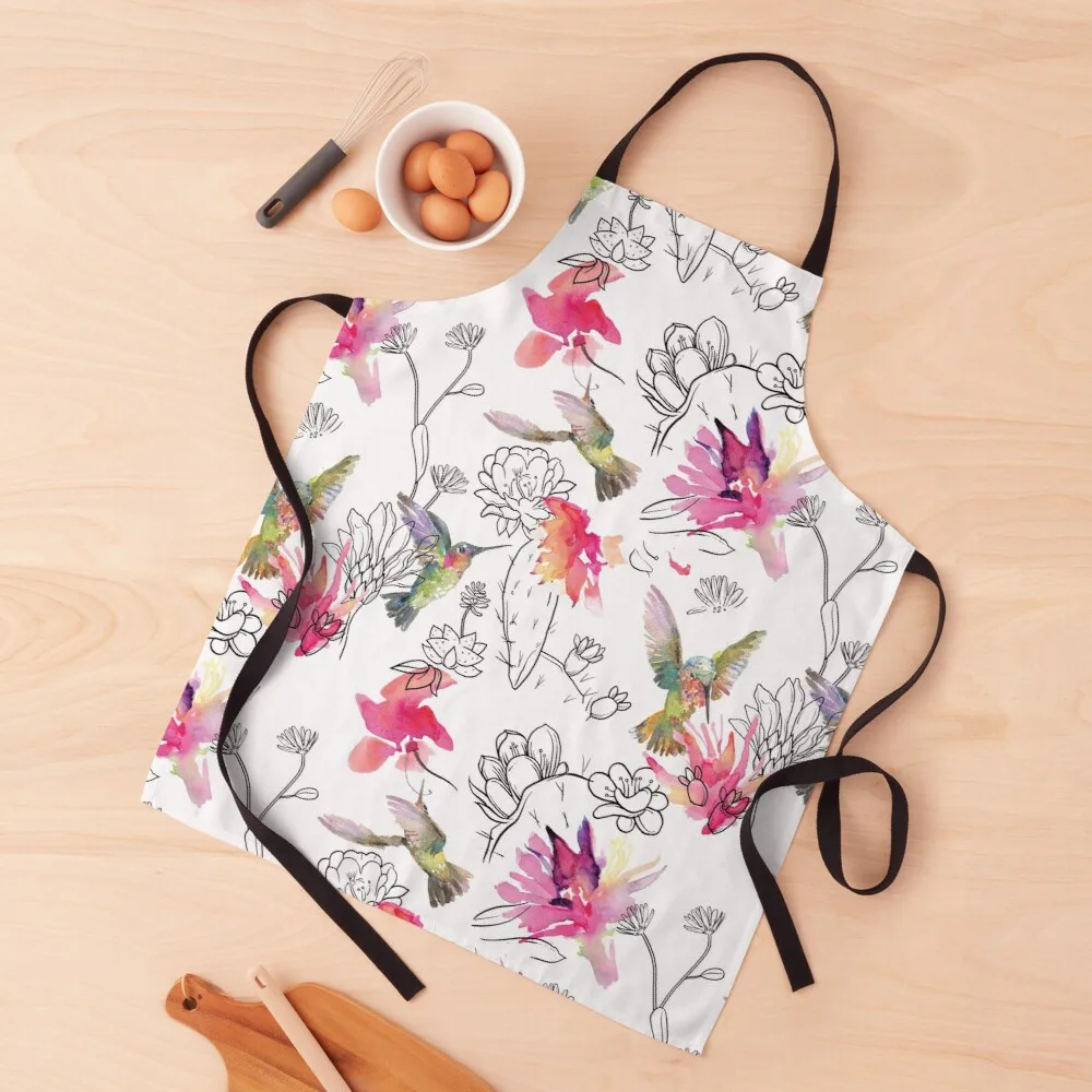 Desert Hummingbirds Apron waterproof apron woman women's household apron