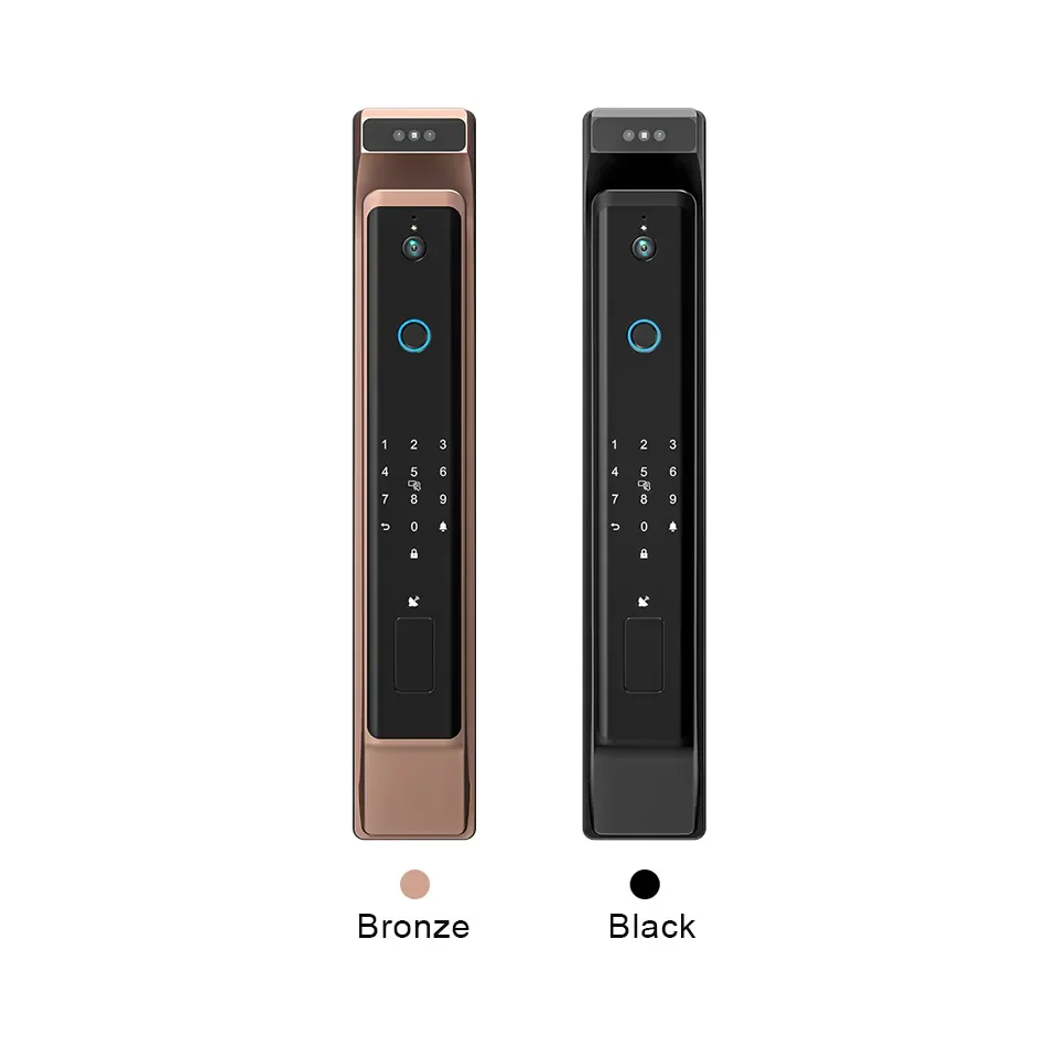 New TTLock APP 3D Face Recognition Smart Door Lock Camera Digital Fingerprint Password IC Card Code Keypad Electronic Door Lock