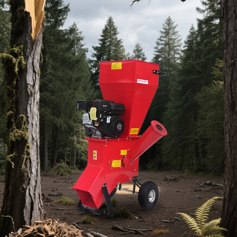 เครื่องบดไม้จากโรงงานขายตรง เครื่องย่อยกิ่งไม้สำหรับขายในสวน จัดส่งรวดเร็ว เครื่องบดกิ่งไม้