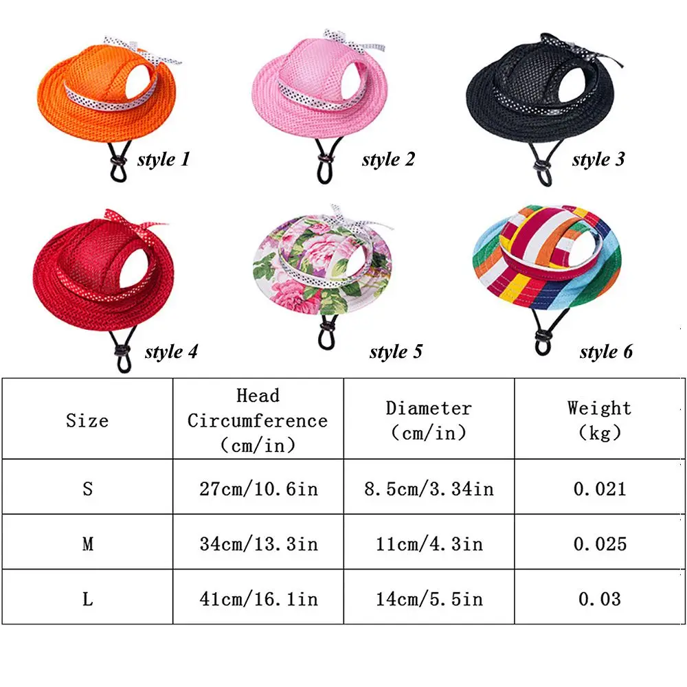 Pet Dog Hat Accessories Dogs Baseball Cap Puppy Grooming Dress Up Hat Pets Dogs Outdoor Hat Headwear Casual Cute Dog With Hat