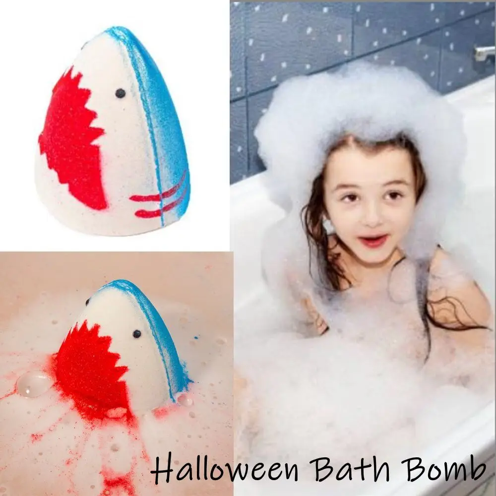 Shark Pattern Shark Bath Bomb Delightful Scent Adorable Color Bubble Bath Bombs Sea Animal Bubble Bath Bombs Jaws Bath Bomb