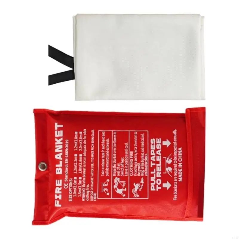 Emergency Blanket 2Pcs Suppression for Kitchen, Home, Fiberglass Blanket, 3.9Ft 4.9Ft 5.9Ft 6.5Ft K1KF