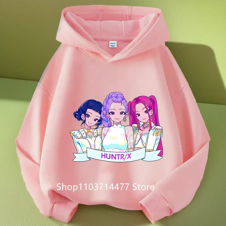 

Children's sweatshirt Korean Wave Demon Hunter Print Fashion Casual 2025 Movie Round Neck Girl Casual Clothing