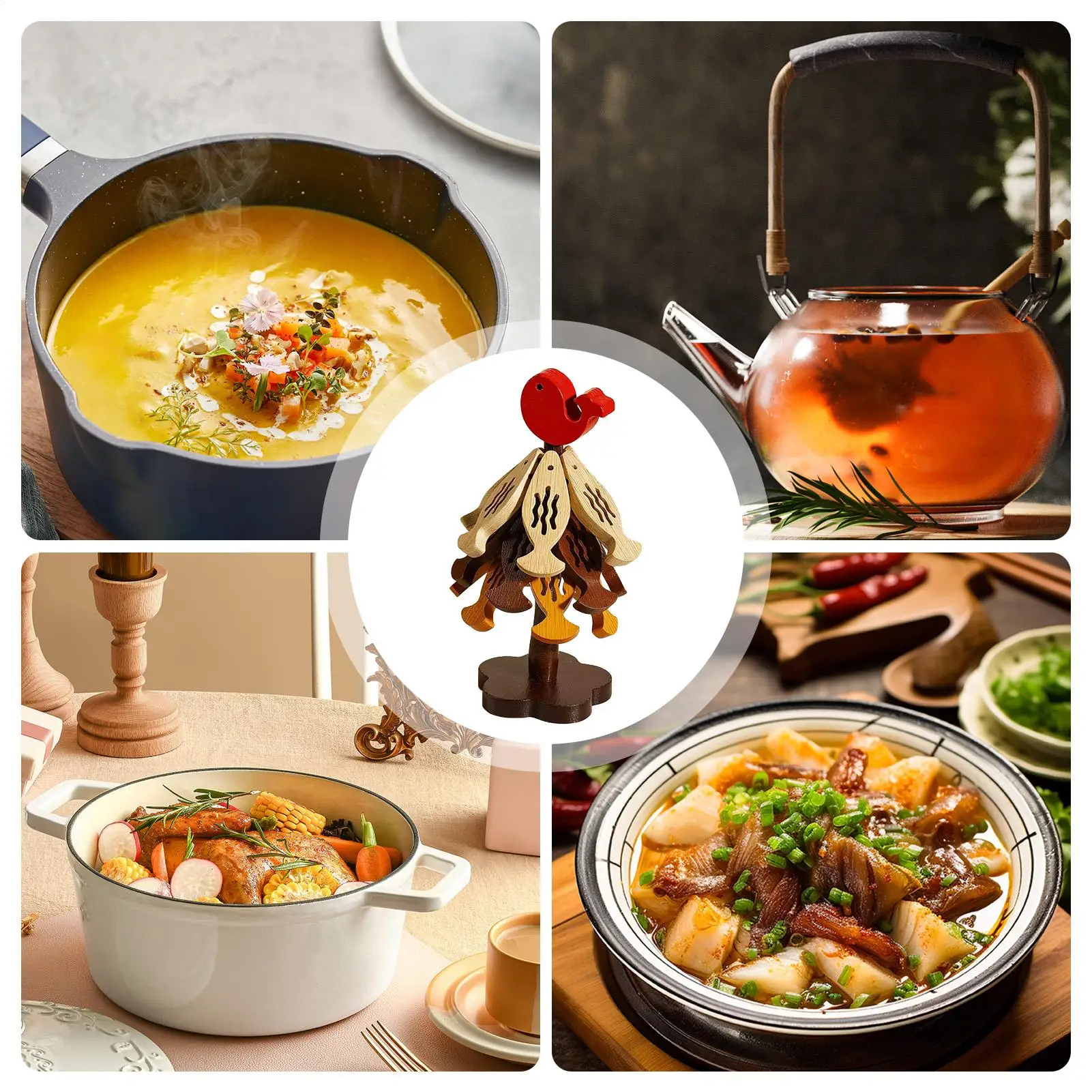 

Подставки для горячей посуды Термостойкие складные кухонные столы Декор Подставки для горячих кастрюль и сковородок Для сковородок Миски Чайники Напитки