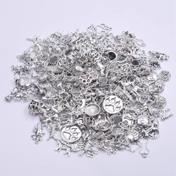 30/50/100pcs Random Mixed Mini Dog Charms Pendant For Jewelry Making Bulk Dog Footprints Charm Diy Necklace Bracelet Accessories