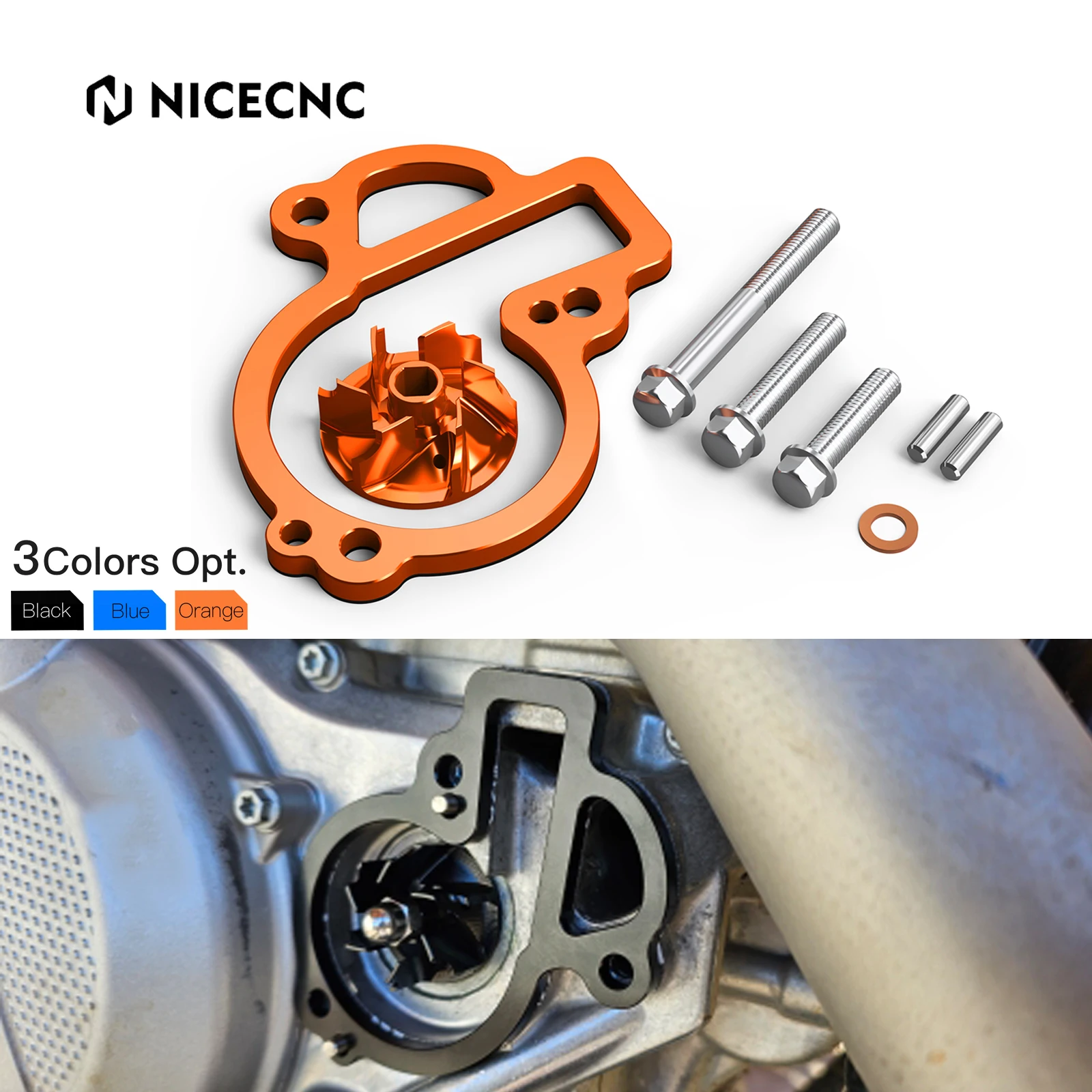 For KTM EXC 450F EXC 500 XCF-W 450 500 2017-2024 SX-F XC-F 450 Water Pump Impeller Cooler Kit 450 SMR RALLY FACTORY XW-F 500