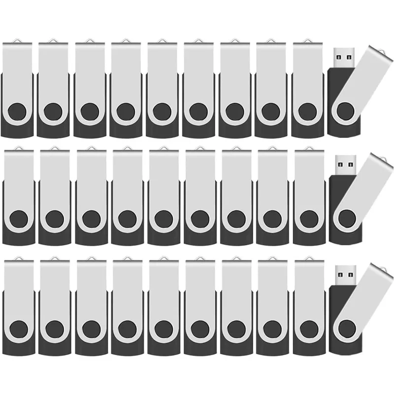 

USB-накопители емкостью 8 ГБ, 100 шт., ABLAZE USB 2.0 Thumb Drives Массовые флэш-накопители USB 100 шт., 8 ГБ (черный)