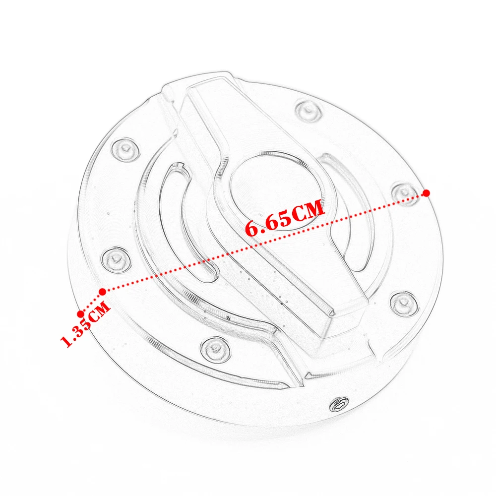 X-CLASS Motorcycle CNC Aluminum Fuel Tank Lid Cover Gas Cap Shell