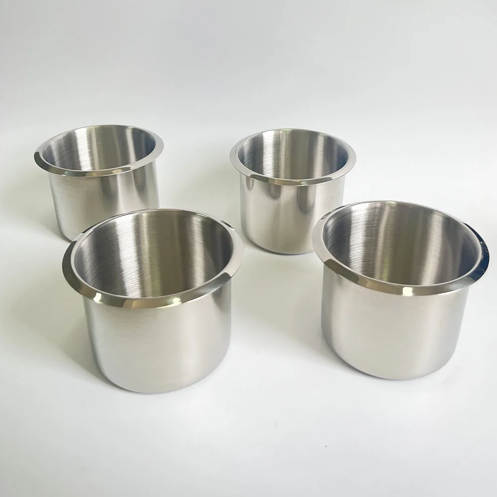 68mm/84MM 4PCS Universal Stainless Steel Recessed Cup Drink Holder for Marine Boat RV Camper Bottle Holder Rustproof