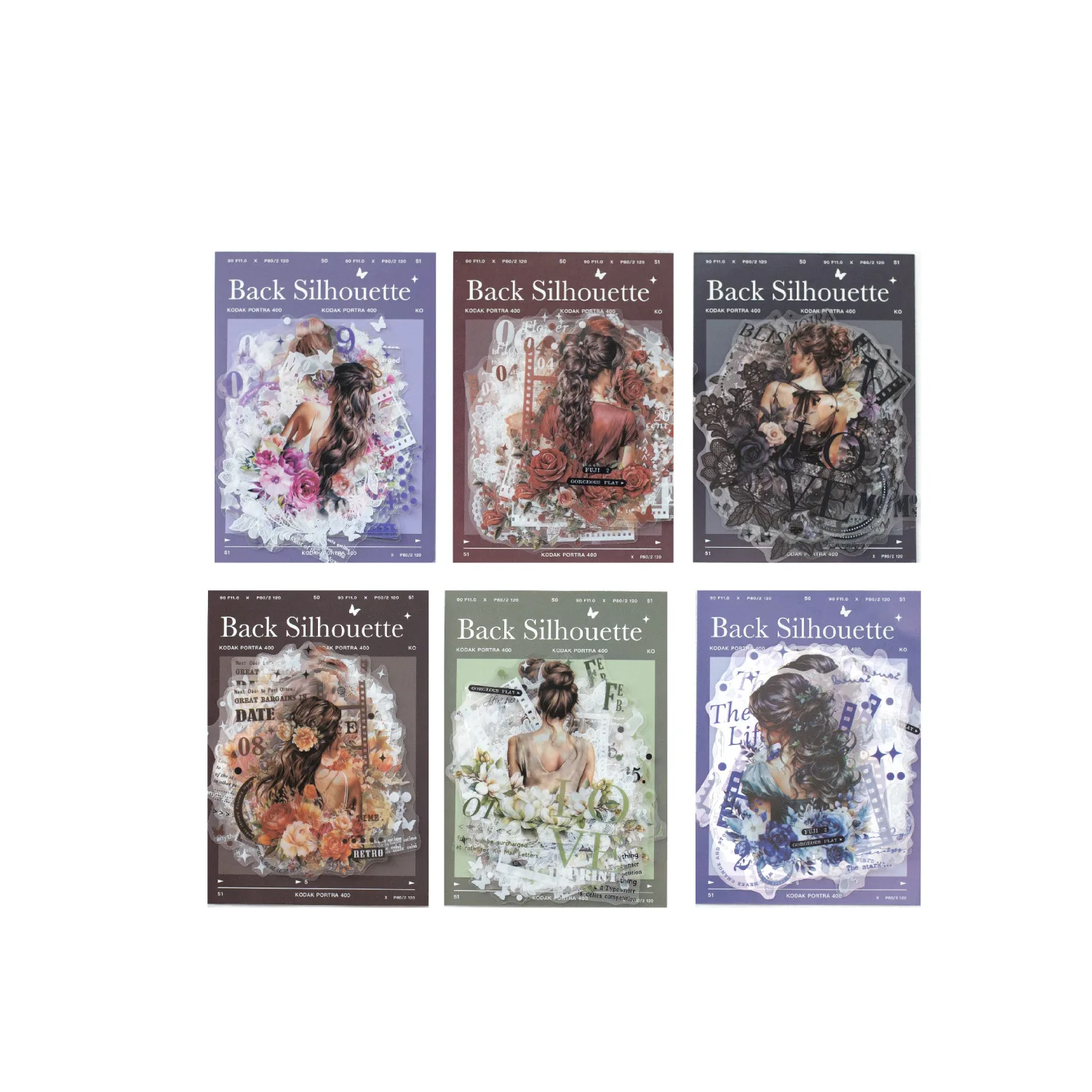 10pcs/pack Back Theme Decorative Sticker Retro Scrapbooking Label Diy Diary Album Journal Planner