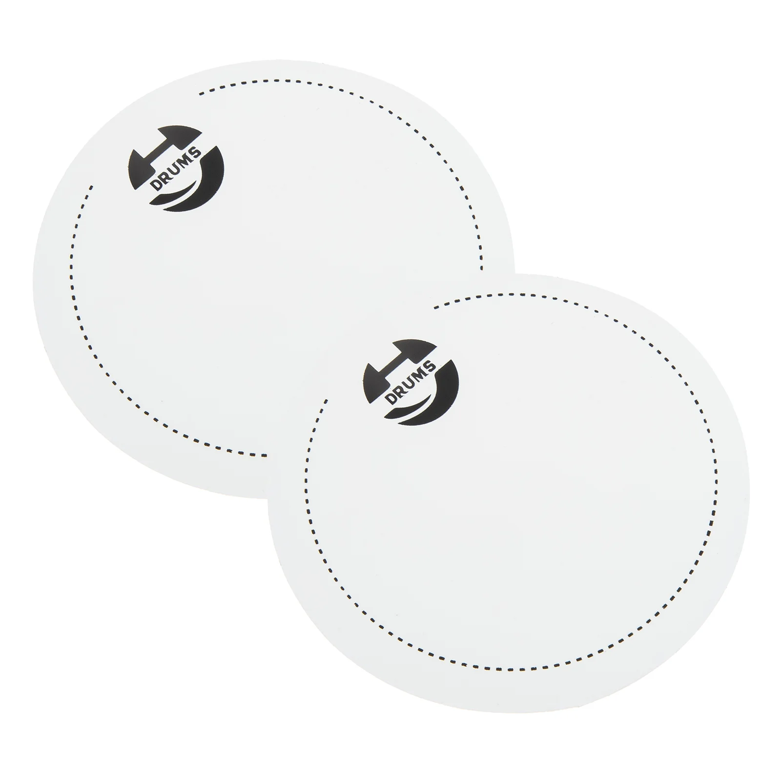 

2 Pcs Accessories Anti-collision Stickers for Drum Kit Nail The Pet Bass Trigger Percussion