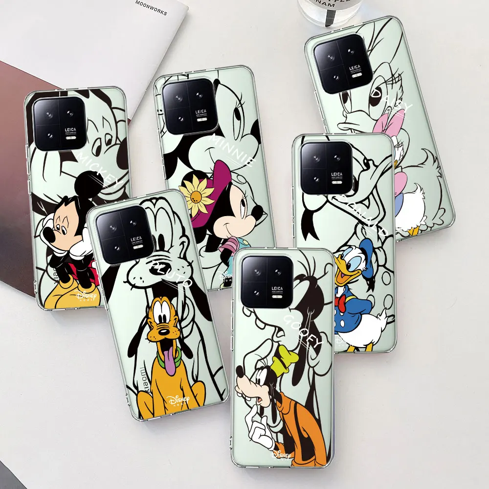 Phone Case for Xiaomi Mi 11T 13 11 10T 8 9 CC9 A3 CC9E 11i 12 8 9T Pro 10 Lite Transparent Cover Disney Mickey Wonderful House