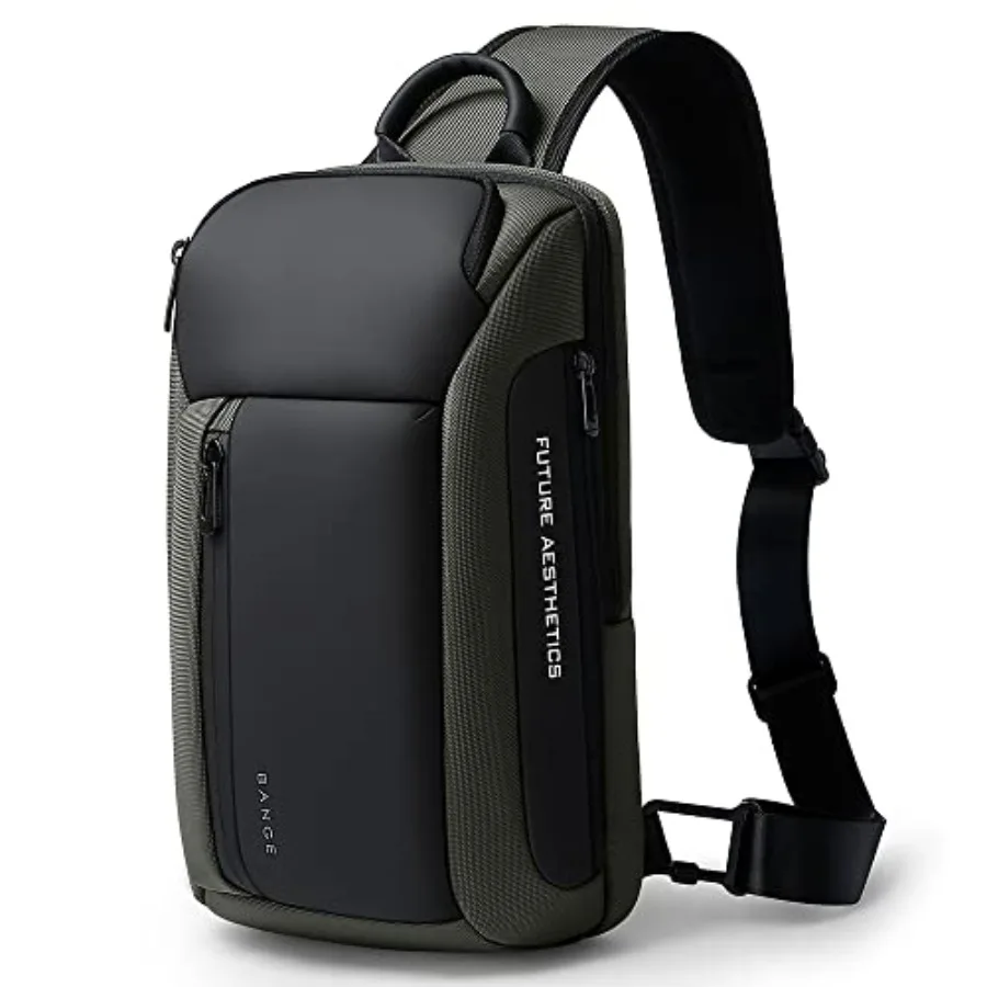

Men's Crossbody Backpack - Waterproof Shoulder Bag for Travel Hiking and Daily Commute