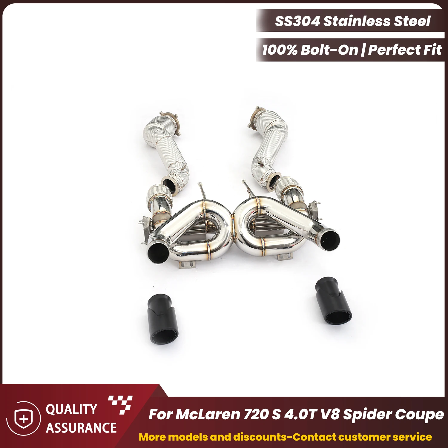 

ECCF Sporty OEM Valved Complete exhaust For McLaren 720 S 4.0T V8 Spider Coupe Aggressive Exhaust Sound Easy Installation