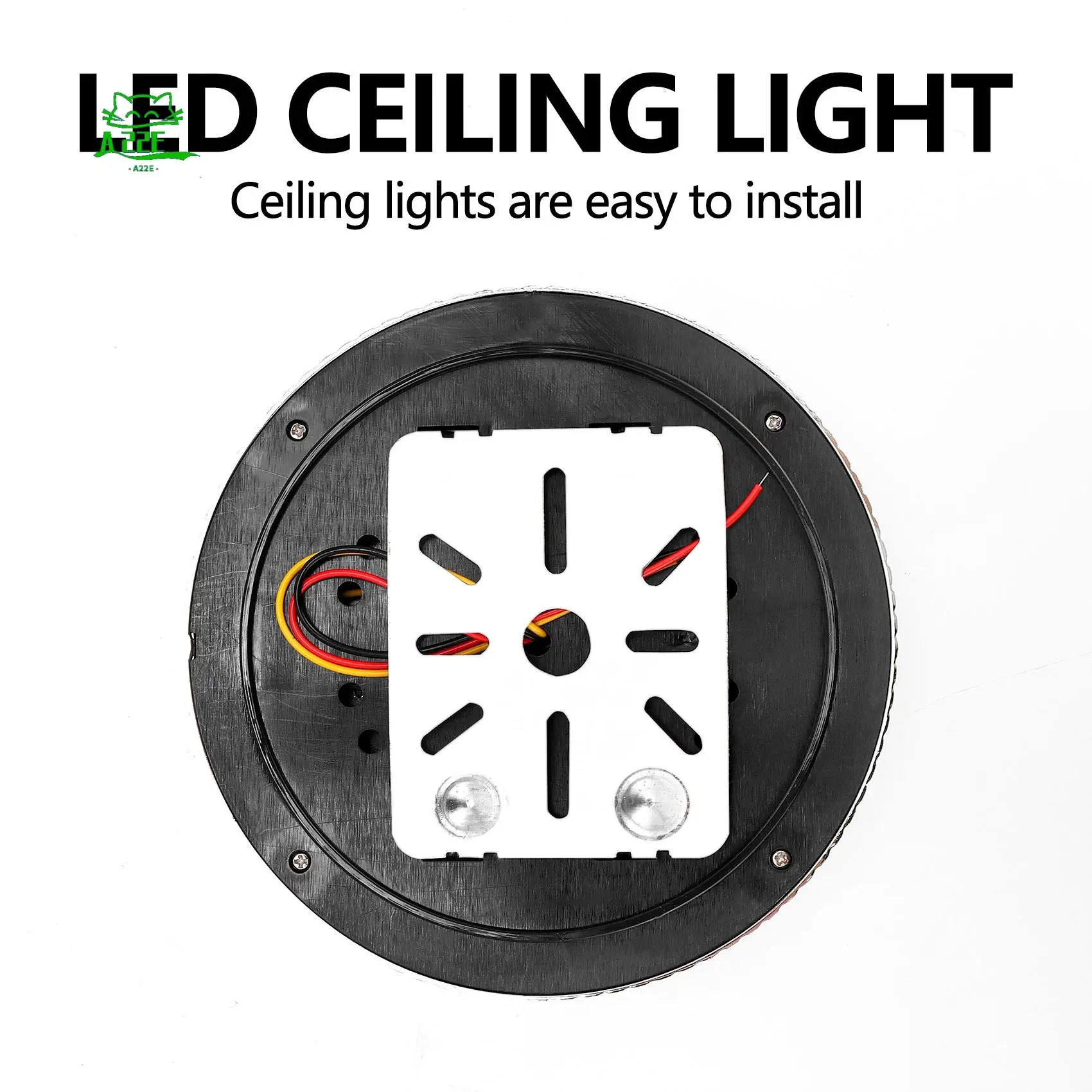 A22E-12V Car Round Ceiling Dome Roof Interior Light Boat Rv Surface Ceiling Light