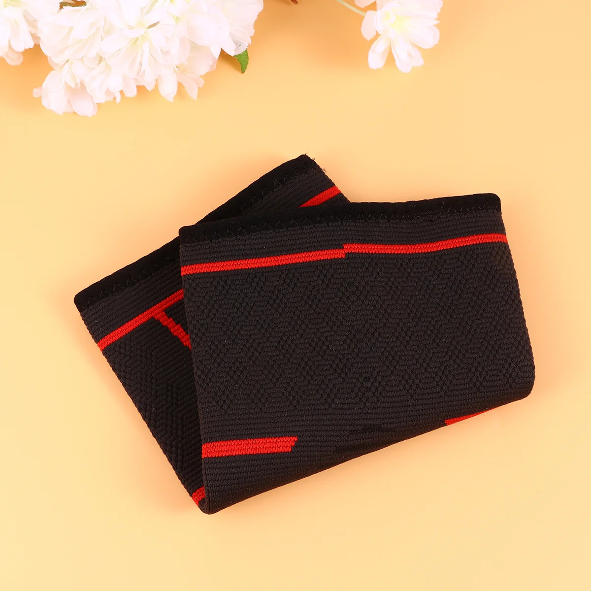 

1Pair Elastic Elbow Brace Sports Sleeve Breathable Red Size M for Running Tennis Cycling Fitness Elasitc Elbow Brace
