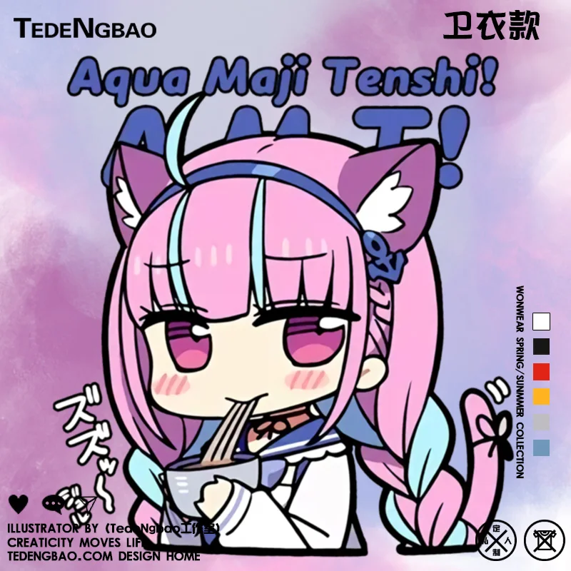 

Унисекс худи-свитшот с круглым вырезом, футболка с принтом VTuber (аниме, виртуальный стример), хлопок/полиэстер, осенне-зимняя повседневная одежда