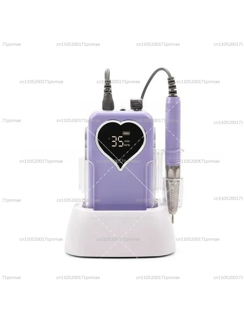Professional Nail Kit with UV Lamp and Drill, 75W Rechargeable Nail Lamp and Electric Drill Set