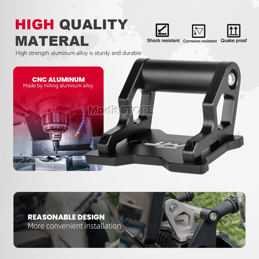 New FOR CFMOTO 450MT 450 MT 2024 2025 Motorcycle Accessories GPS Phone Holder Stand CNC aluminum Navigation Extension Bracket
