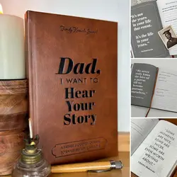 Dad, I Want to Hear Your Story Heirloom Edition A Fathers Guided Journal To Share His Life and His Love Dad's Story Leather