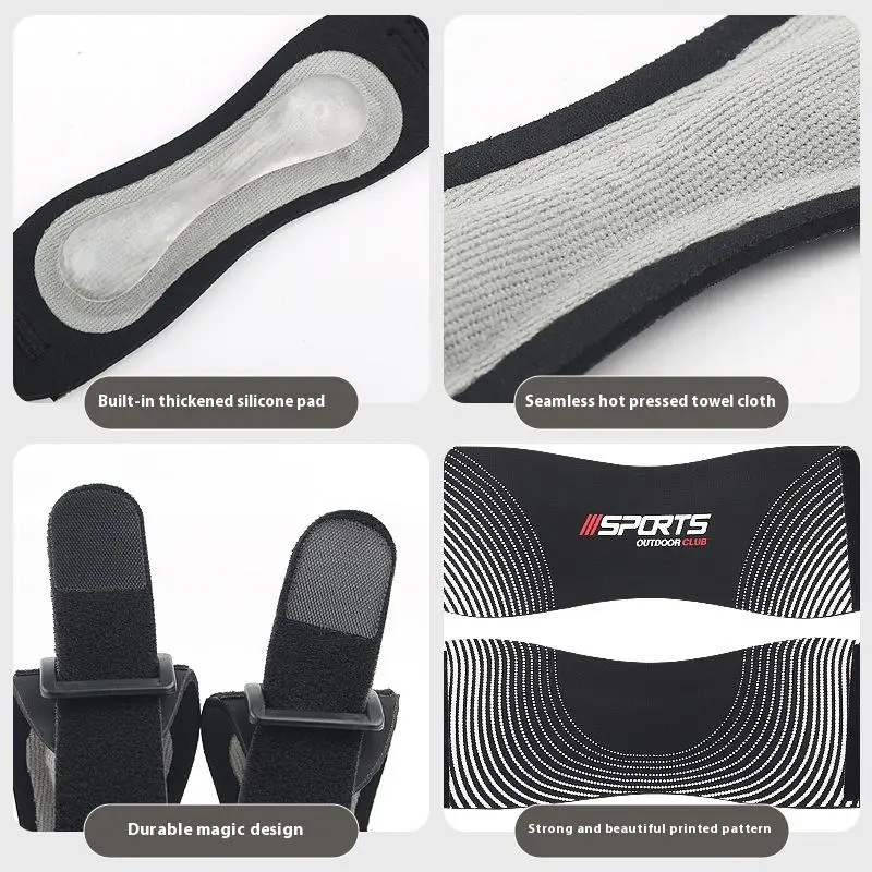 1 STKS Verstelbare Premium Kniebrace Voor Pijnbestrijding Patella Ondersteuning Band Met Dubbele Siliconen Bars & Gel Pads Mannen Vrouwen Sport