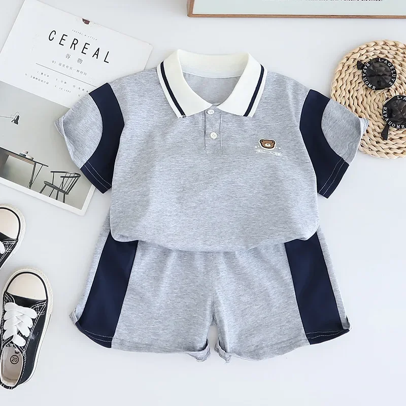 

New Summer Fashion Baby Boys Clothes Set Children T-Shirt Shorts 2Pcs/Sets Kids Clothing Suit Infant Outfits Toddler Tracksuits