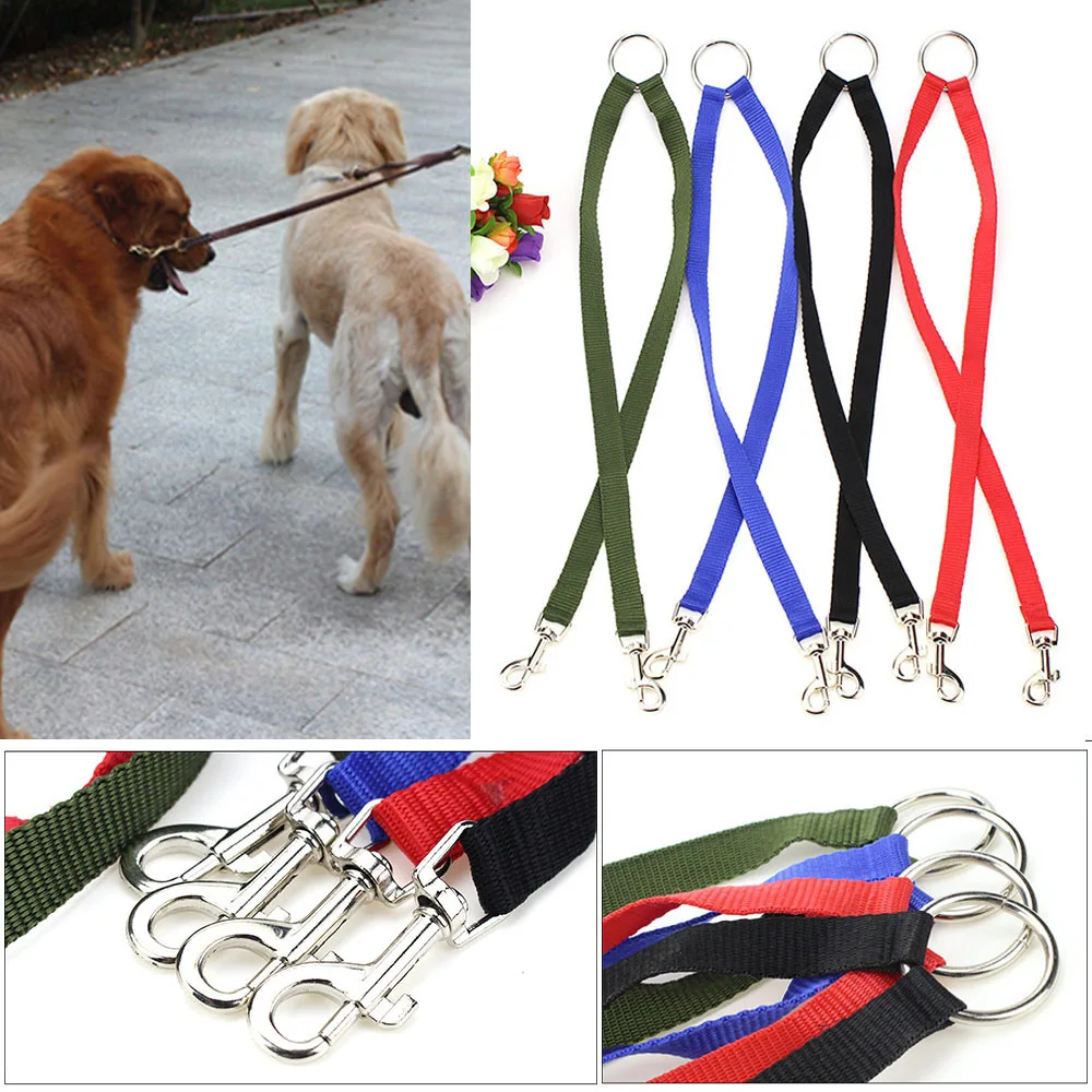 1PC Double Head Dogs LeashWalk Two Dogs With A Single Lead Double Leashes Towing Strap Pet Towing Rope Dog Harness Lead Walking