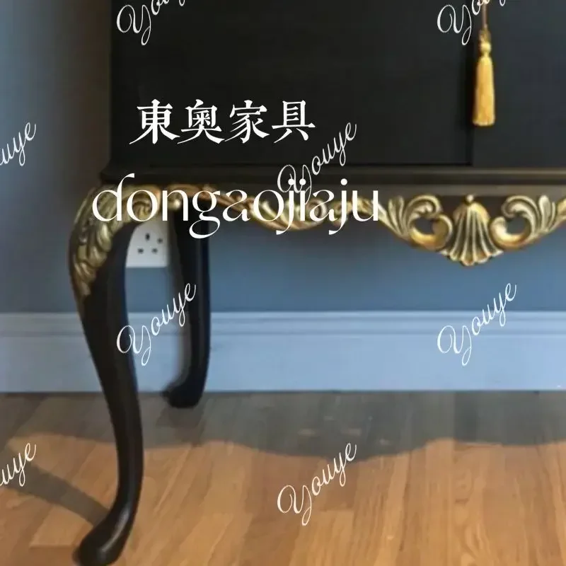 

Q X American Retro Solid Wood Porch Cabinet/French Home Partition/locker/European Home Shoe Cabinet/