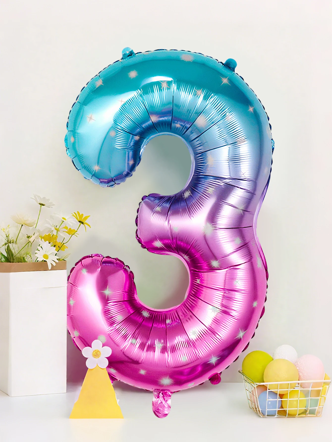 1 globos con números degradados de 32 pulgadas 0-9 para fiestas de cumpleaños, sesiones de fotos, temas de fantasía de cielo estrellado, decoraciones de aniversario