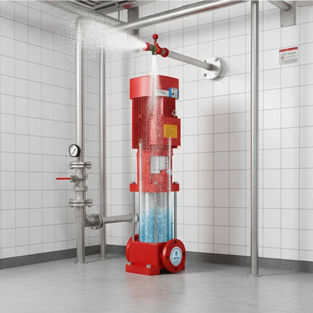 Single Suction Vertical Fire Fighting Hydrant System  Equipment High Pressure Centrifugal Water Supply Pump OEM Electric