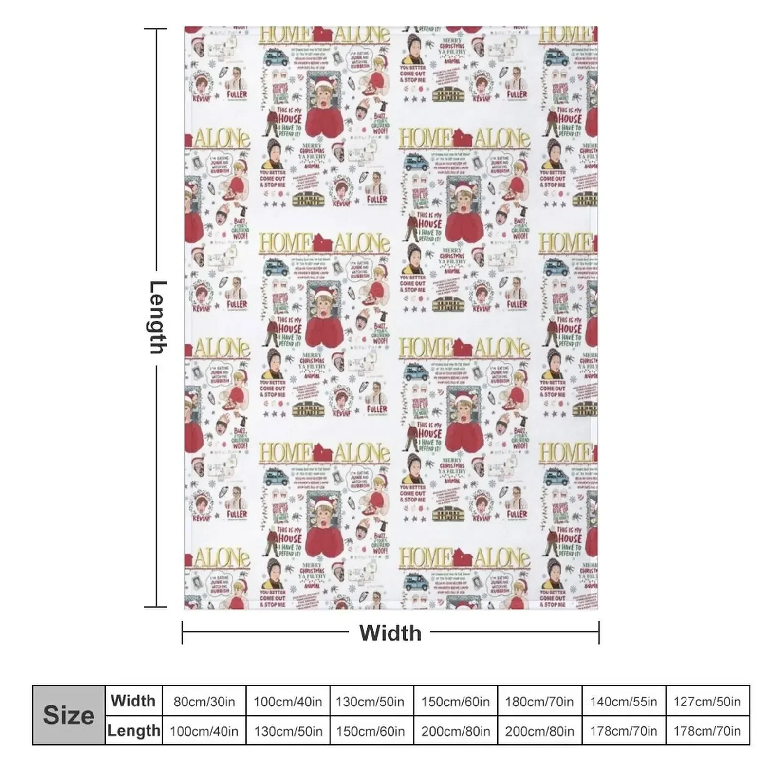 All The Home Alone Throw Blanket Furrys Thin Decoratives anime Blankets