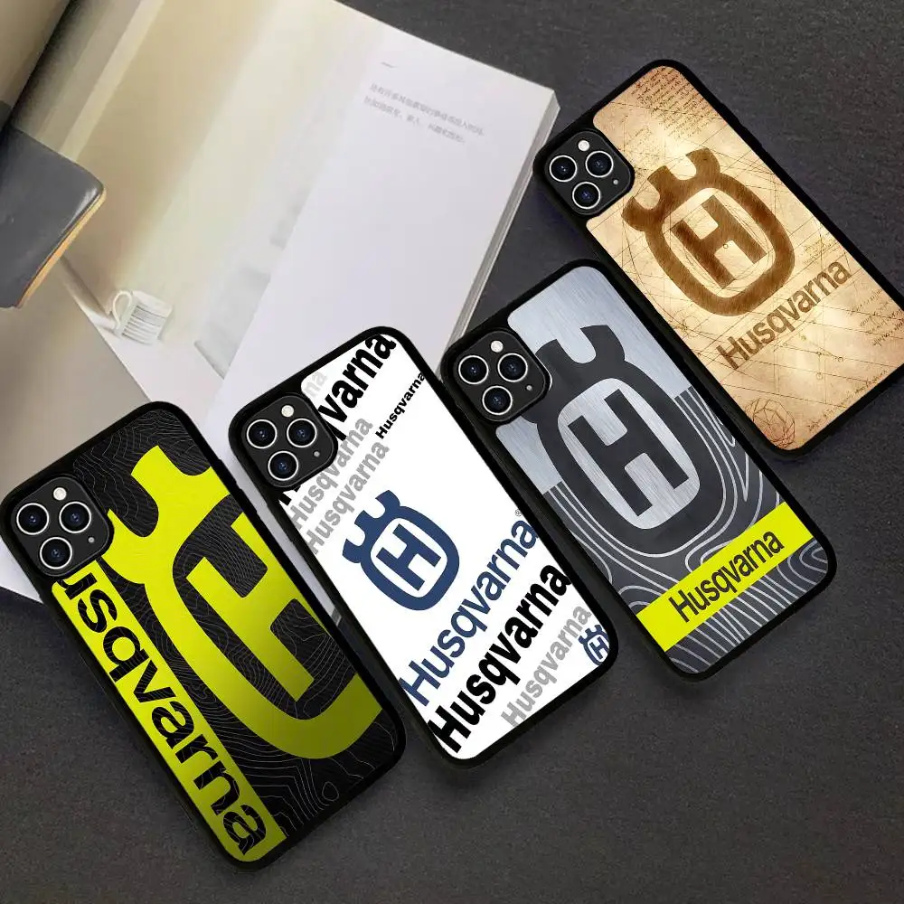 

Motorcycle Brand H-Husqvarnas Phone Case For IPhone 17 16 15 14 13 12 11 Pro Max Plus MiNi 17Air PC+TPU Armor Cover