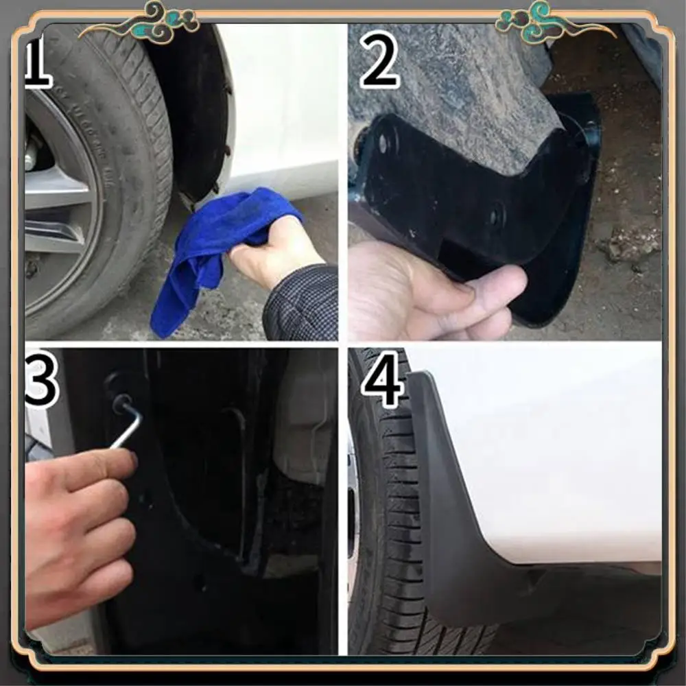 M45K-4Pcs Car Mud Flaps For Honda Civic 11Th 2022 Mudguards Splash Guards Fender