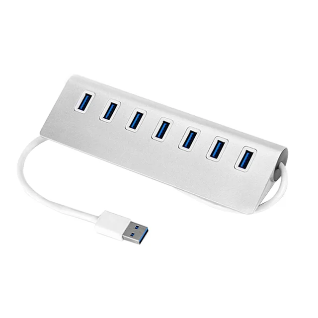 Aluminum 4/7 Port Multi USB 3.0 USB 2.0 HUB High Speed USB Splitter Card Reader 5Gbps For PC Laptop Mac iMac MacBook Pro