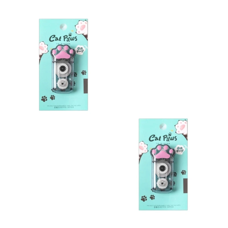 Милый мультяшный корректирующий скотч-ластик, простой в использовании аппликатор для мгновенной коррекции для офиса, дома, для