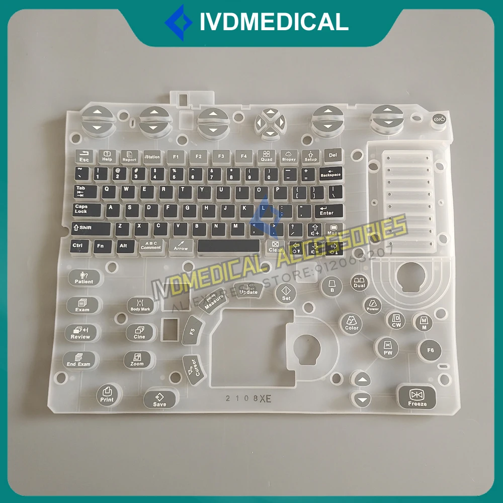 

New Mindray M5 M6 M7 Color Doppler Ultrasound Silicone Button Membrane Main Keyboard Panel Silicon Keypad Silica Gel Key Board