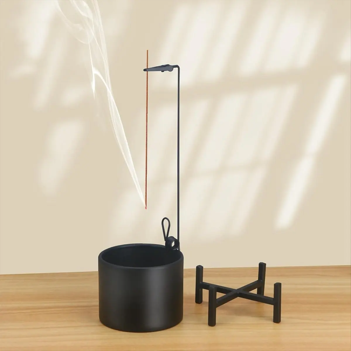 2026 + Incense Burner, Anti-Ash Flying Metal Incense Holder.Incense Holder for Sticks,with Catcher and Stabilizing Base Four