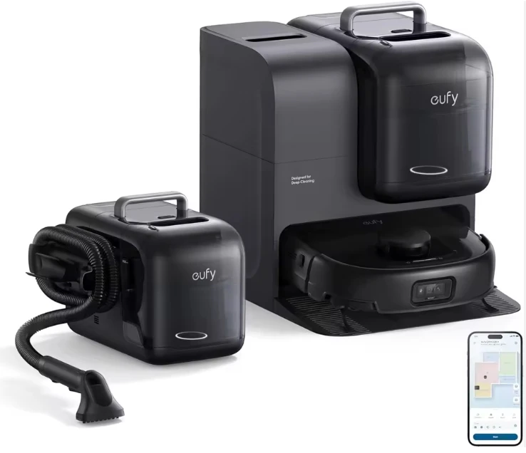 

Hot Sell Eufy E28 Omni All-in-One Smart Robot Vacuum Cleaner Mop Combo 20KPa Turbo Suction Portable Deep Carpet Cleaning Wet Dry