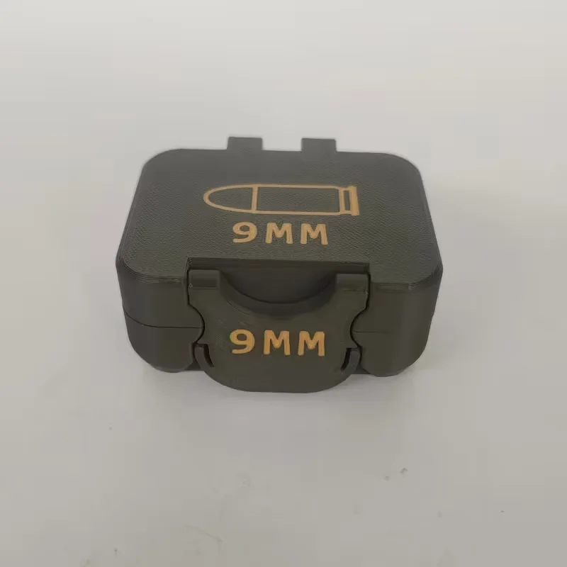 Leichtes taktisches Munitionsfach für 9-mm-Munition, 15-Runden-Tasche mit Druckknopfverschluss und herausnehmbarem Innenfutter. – Detail 2