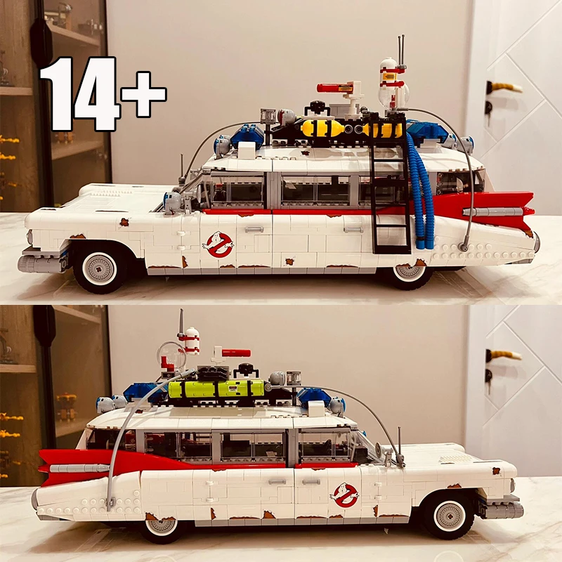 

NEW 2352PCS Ghostbuster Ecto-1 Building Blocks Car Model Moc 10274 Display Bricks for Kids Adults Toys Halloween Christmas Gifts