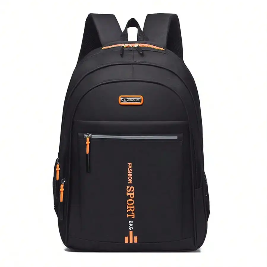 حقيبة ظهر مضادة للسرقة ذات سعة كبيرة للجنسين - تناسب كمبيوتر محمول مقاس 14 بوصة، للمدرسة/العمل/السفر (أسود) #1