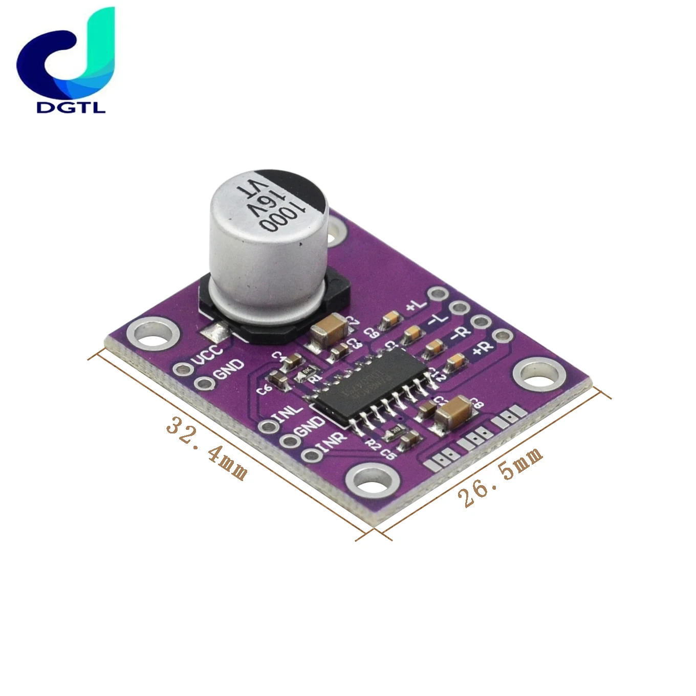 CJMCU-8406 PAM8406 No interference stereo class D audio power amplifier module development board