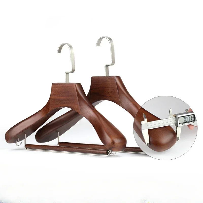 Gaoding Beech Wood Wide Shoulder Large Clothes Wooden Suit Hanger Clothing Store