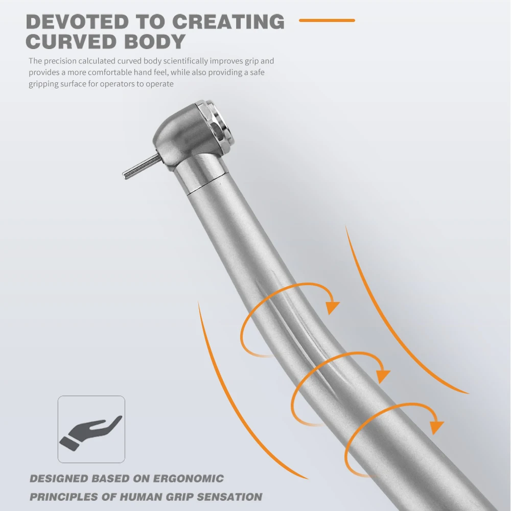 قبضة الأسنان عالية السرعة رذاذ الماء طب الأسنان دفع زر الهواء Tubrine معدات طبيب الأسنان 2 حفرة 4 حفرة محامل السيراميك #5