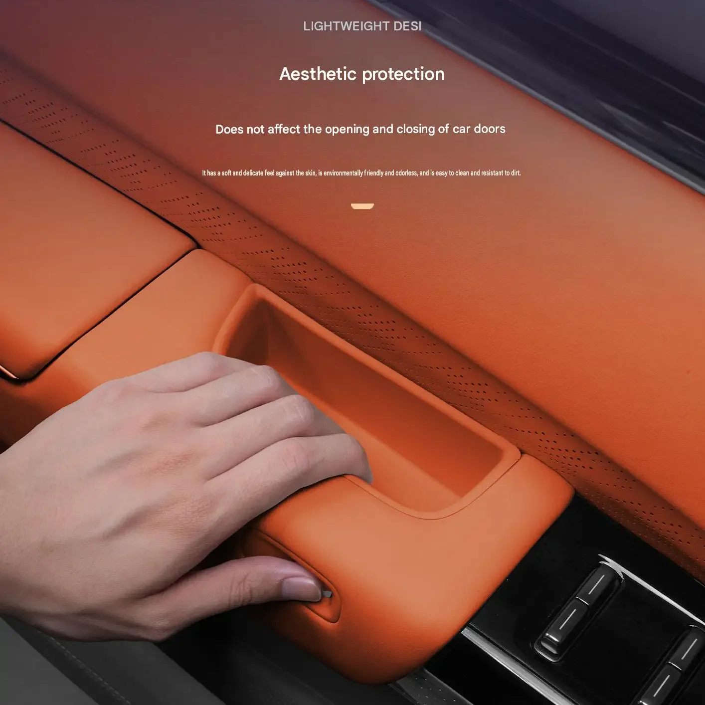 [Fast Shipping] Zeekr 7X Car Door Handle Silicone Storage Box, Car Window Button Silicone Protective Mat, Car Supplies 4