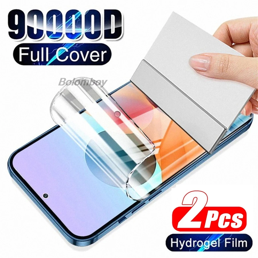 

1-2PCS Clear Hydrogel Film For POCO X7 F7 Pro F6 M7 M6 X6 X5 F5 C75 C65 X3 NFC C71 M7 Plus 5G HD Screen Protector Not Glass Film