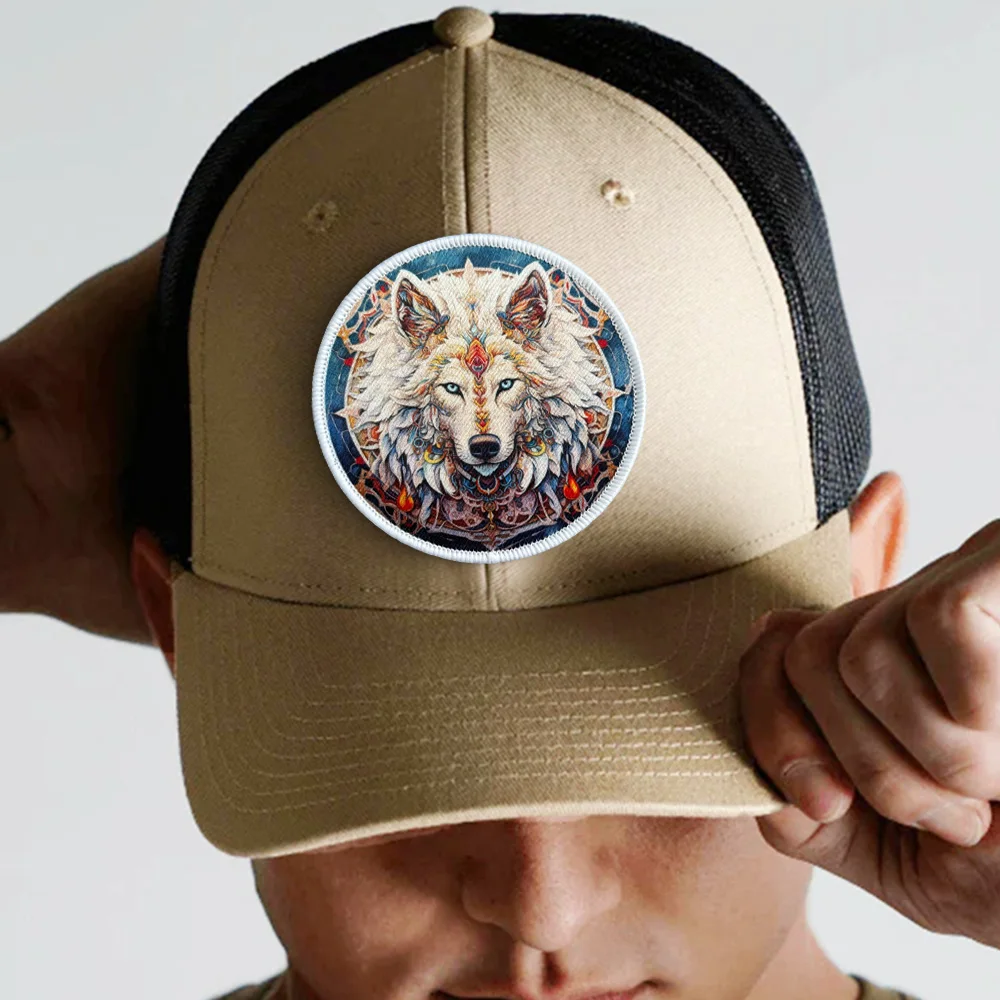 Parche táctico lobo con velcro – Insignia moral para uniforme militar - imagen 5