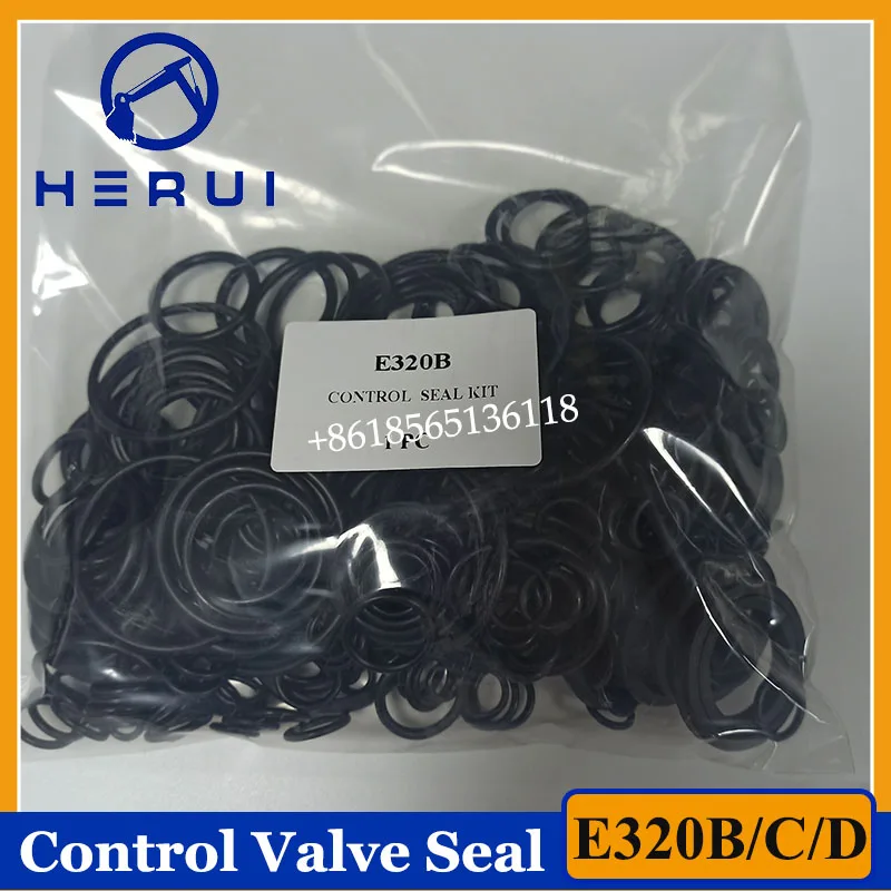 E320B E320C E320D Control Valve Seal Kit Repair Kit for 20B/C/D Excavator Control Valve Oil Seal O-ring