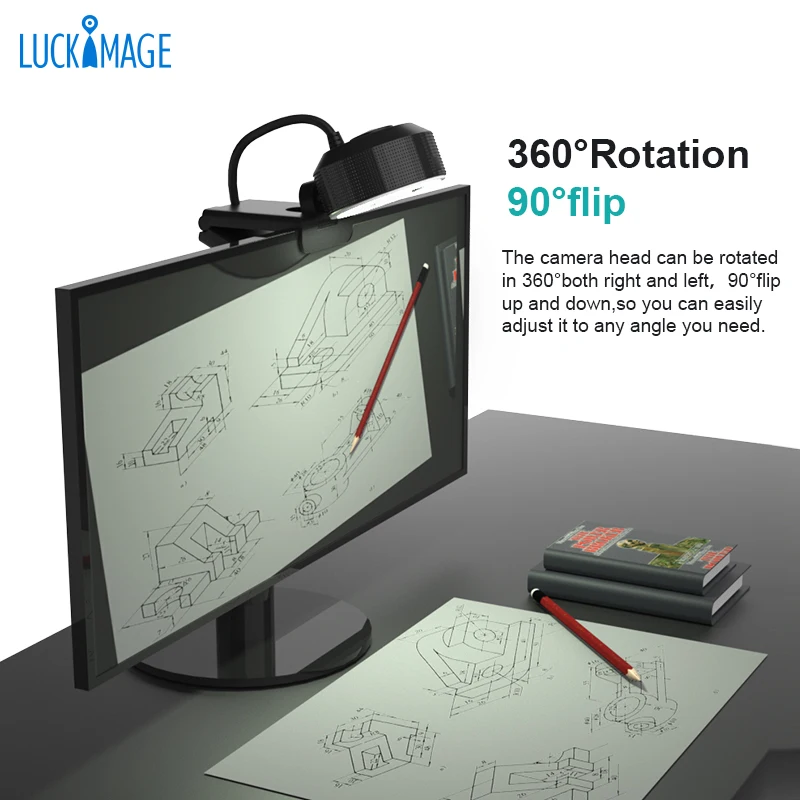 1080P  HD Webcam USB Autofocus Computer Camera HD Wide 360 Degrees Live Broadcast Meeting AF With Magnetic Privacy Cover